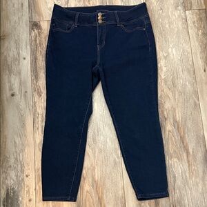 d. jeans Dark Blue Cropped/Ankle Jeans